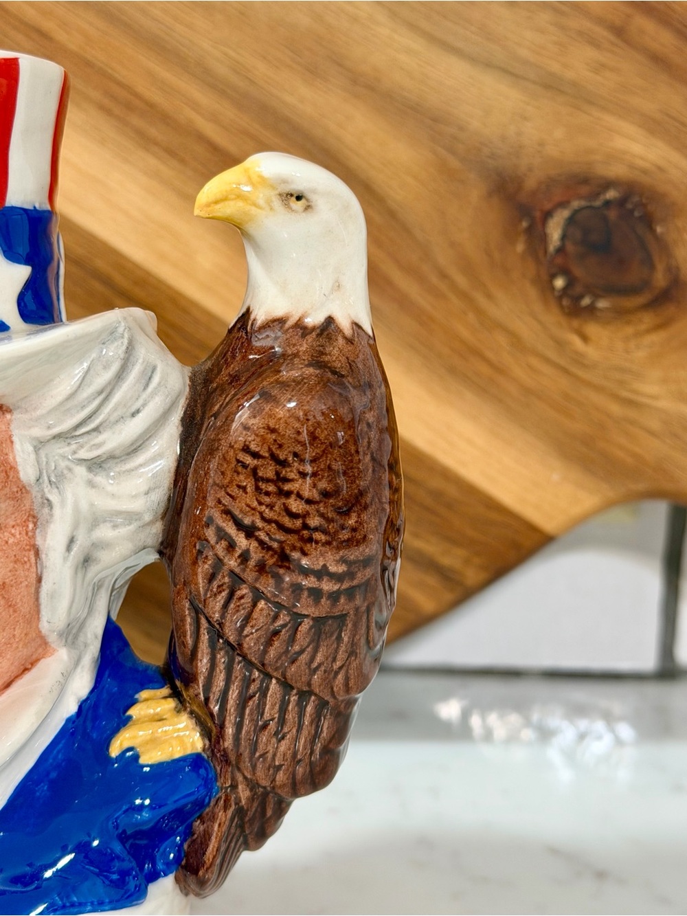 Vintage Royal Doulton Jim Beam Uncle Sam w/Eagle Decanter 1st Of The Series - Picture 5 of 10